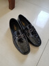 金利來(lái)（Goldlion）男鞋 亮皮男士豆豆鞋 圓頭套腳商務(wù)休閑皮鞋 漆皮樂(lè )福鞋 黑色 39 比標準碼皮鞋偏大一碼 曬單實(shí)拍圖