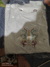 凱羅盾2024年春夏國風(fēng)刺繡T恤男國潮牌個性休閑短袖大碼寬松名族風(fēng)刺繡 白色 L 曬單實拍圖
