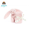 Jellycat英國高端毛絨玩具 粉色邦尼兔安撫巾34cm 嬰兒親膚新生兒禮物 曬單實(shí)拍圖