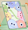 CANHOOGD適用ipad保護(hù)套蘋果11/9/8/7/10代pro11第九代air6/5/4/7帶筆槽可愛卡通防摔可旋轉(zhuǎn)保護(hù)殼橫豎支撐 【小怪獸】保護(hù)套+鋼化膜 ipad 11(A16)/10代通用 曬單實(shí)拍圖