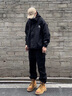 回力國潮休閑褲男春秋季新款降落傘工裝褲時(shí)尚寬松戶(hù)外潮牌運動(dòng)休閑褲 黑色 XL 曬單實(shí)拍圖