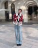 唐謎高檔今年流行闊腿牛仔褲女春季2025爆款寬松顯瘦垂感窄版直筒褲子 淺藍(lán)色-長(zhǎng)褲 -褲長(zhǎng)96CM起 M (27) 推薦95-105斤 曬單實(shí)拍圖