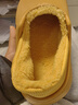 chikoku新款大橘大利卡皮巴拉勃肯鞋女秋冬季毛毛拖居家情侶防水棉拖鞋男 小氮黃【包跟】 40-41 【適合40-41碼】 曬單實(shí)拍圖