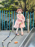 戴維貝拉（DAVE＆BELLA）Hello Kitty聯(lián)名戴維貝拉女童連衣裙秋冬童裝國(guó)風(fēng)裙子 曬單實(shí)拍圖