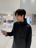 HELLY HANSEN, HH海麗漢森h(huán)h24冬情侶款針梭織拼接一體織工藝彈力防潑水外套夾克 黑色-男 L 曬單實(shí)拍圖