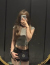 DGOV高街暗黑y2k低腰牛仔短褲女夏季美式辣妹緊身顯瘦包臀闊腿熱褲 黑色【送腰帶】（zt） S 曬單實拍圖