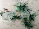 云儒唐樊 蘇州刺繡畫圓形裝飾畫成品掛畫純手工蘇繡竹子小鳥竹報(bào)平安玄關(guān)書房軟裝字畫送朋友喬遷開業(yè)賀禮 竹報(bào)平安 圓框 直徑86CM 曬單實(shí)拍圖