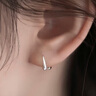 Lnieer999足銀螺絲擰扣耳釘女養(yǎng)耳洞水滴銀耳環(huán)2025年新款潮免摘銀耳飾 999足銀水滴耳環(huán)【螺絲升級款】 曬單實拍圖