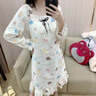 另約帶胸墊睡裙女士春秋冬季長(cháng)袖甜美可愛(ài)公主2025新款春秋大碼家居服 2237 害羞熊 2XL 曬單實(shí)拍圖