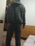 安初夏高端金絲絨衛衣套裝男士秋冬季加絨加厚運動(dòng)衣服男裝搭配三件套潮 灰色加絨加厚三件套 XL 曬單實(shí)拍圖