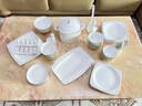 瓷先鋒釉下彩2025新款碗筷簡(jiǎn)約碗碟套裝家用景德鎮骨瓷陶瓷餐具套裝喬遷 釉下彩丨圓形配品鍋 56頭 曬單實(shí)拍圖