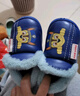 汪汪隊立大功（PAW PATROL）汪汪隊兒童皮棉鞋包跟棉拖鞋冬季保暖室內(nèi)家居防滑男童女寶寶毛拖 2019汪汪隊皮棉鞋藍(lán)色阿奇 16 內(nèi)長16cm 170碼(適合25/26碼) 曬單實拍圖