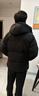雪中飛羽絨服男士冬季新款加厚保暖短款連帽白鴨絨戶外防寒冬裝休閑外套 黑色 L 125-140斤 曬單實(shí)拍圖
