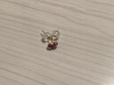 若華（RUOHUA）情合 3-3.5mm刻面紅寶石耳釘女 耳環(huán)小眾設(shè)計師款七夕禮物 曬單實拍圖