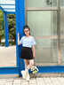 愛邁尼女童網(wǎng)球裙冰絲涼感裙子兒童夏季百褶半身裙中大童速干運(yùn)動短半裙 4452黑色 150 cm 曬單實(shí)拍圖