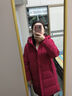 雪中飛秋冬新款女士羽絨服個(gè)性活力簡(jiǎn)約鴨絨女士中長(cháng)款連帽羽絨服女 紫紅色|1252 XL 175/96A 曬單實(shí)拍圖