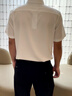 柒牌【三防】易打理短袖襯衫男2025夏季新款商務(wù)正裝休閑翻領(lǐng)襯衣 大白 42 (180/100B) 曬單實(shí)拍圖