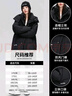 雅鹿羽絨服女中長款2025新款冬季保暖韓版時(shí)尚休閑連帽外套女 曬單實(shí)拍圖