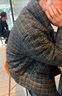 GXG男裝 小香風羽絨服男立領(lǐng)保暖羽絨服 23冬 黑色 180/XL 曬單實拍圖