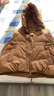 皮爾卡丹歐貨秋冬2026大碼女裝新款羽絨棉服馬甲坎肩背心外套連帽寬松馬夾 卡其色 M 【建議85-105斤】 曬單實(shí)拍圖