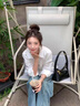 衣然呈品白色長袖時尚襯衫女夏季新款高級感輕熟風(fēng)職場通勤穿搭收腰襯衣女 白色 均碼 曬單實拍圖