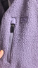 蕉內(nèi)（Bananain）熱皮302+女士搖粒絨短外套秋冬款保暖鎖溫防風棉感寬松休閑內(nèi)搭 煙莓紫 M 曬單實拍圖