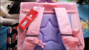 巴布豆小學(xué)生專(zhuān)用護脊減負雙肩背包英倫風(fēng)兒童一二三四年級男生女生書(shū)包 粉色 曬單實(shí)拍圖