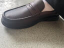 康奈男鞋套腳休閑樂(lè )福鞋軟底舒適春季新款豆豆鞋深口單鞋 棕色40 曬單實(shí)拍圖