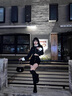 星期六長(zhǎng)筒靴女冬季新款過(guò)膝靴子女靴高跟顯瘦長(zhǎng)靴彈力瘦瘦靴韓系高筒靴 黑色 跟高4.5cm 37 曬單實(shí)拍圖