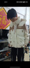 BJORN MOAN高品質(zhì)白鴨絨羽絨服愛心短外套2025冬新款連帽小個子大碼寬松保暖 米白色 L (111-125斤) 曬單實(shí)拍圖