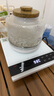新功（SEKO）自動上水電熱水壺玻璃保溫茶臺燒水壺噴淋煮茶器花茶壺電茶壺W34 1L W41（23*20）純白底部上水提梁壺 曬單實(shí)拍圖