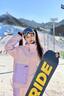 酷峰新款韓版滑雪服男女加厚保暖防水單雙板裝備分體滑雪衣褲情侶雪衣 粉紫心套裝  XS 曬單實(shí)拍圖