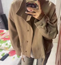 愛(ài)麥依棒球服外套女春秋季2025新款韓版寬松休閑工裝短款飛行員夾克上衣 卡其色 L 建議110-125斤 曬單實(shí)拍圖