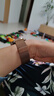 華為手表表帶適用于Watch GT3丨GT3Pro真表帶女款42mm雅致版時(shí)尚商務(wù)GT2 Fit2 女款米蘭尼斯磁吸表帶-淺金色（20mm口徑） 曬單實(shí)拍圖