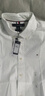 TOMMY HILFIGER【休閑純棉】春夏季男女商務正裝通勤條紋純色長袖襯衣襯衫外套 【純色繡標襯衫】-白色YCI S （推薦：120-135斤） 曬單實拍圖