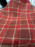 DPLAY【惠品】2025秋季氣質(zhì)紅色半身裙女短款格子裙加厚A字短裙 圣誕紅 S 曬單實(shí)拍圖