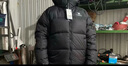 駱駝火山2.0羽絨服2025秋冬新款連帽加絨加厚面包服冬季短款羽絨服 暗夜黑/暗夜黑，男女同款 3XL 曬單實(shí)拍圖