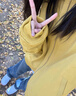 JZDZ美式短款?yuàn)A克夾服薄款棒球服外套女春秋季寬松大碼情侶 姜黃色 -[不夾棉] 薄款 M 曬單實(shí)拍圖
