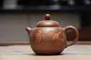 廣西坭興陶茶壺 喜上眉梢桶金壺 欽州純手工茶具原礦泥興陶泡茶壺 桶金壺 190ml 曬單實(shí)拍圖