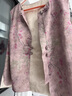 北杳大碼馬甲女寬松型200斤國風(fēng)盤扣背心春夏新中式圓領(lǐng)開叉印花馬夾 花色 M100-120斤 曬單實拍圖