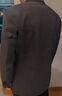 羅蒙（ROMON）羊毛呢西服男士春秋季商務(wù)休閑單西裝大衣保暖外套男XF79灰色2XL 曬單實(shí)拍圖