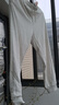 全棉時(shí)代（PurCotton）冬季女士加厚抓絨長(cháng)褲親膚不易靜電 淺花灰 2XL (175) 曬單實(shí)拍圖