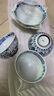 千代源日本進(jìn)口藍(lán)凜堂福字大碗陶瓷碗 家用福碗日式餐具面碗湯碗吃飯碗 福文字 曬單實拍圖