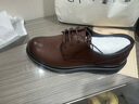 奧康（Aokang）牛皮圓頭德比鞋英倫商務(wù)正裝皮鞋婚鞋棕色42碼 曬單實(shí)拍圖