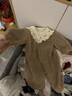 巴厘小豬女寶寶冬裝羊羔絨加厚保暖秋冬季外出衣服加絨可愛(ài)嬰兒連體衣哈衣 淺駝色 66cm 曬單實(shí)拍圖