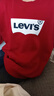 LEVI'S李維斯兒童套裝秋季男女童兩件套長(cháng)袖長(cháng)褲休閑秋裝 辣椒紅 曬單實(shí)拍圖