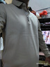 皮爾卡丹品牌男士長(cháng)袖t恤春秋季桑蠶絲彈力POLO衫中年寬松休閑潮流體恤衫 米駝（長(cháng)袖） L 建議120-135斤 曬單實(shí)拍圖