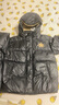 Converse 匡威童裝男女童短款連帽羽絨服冬季新款兒童保暖上衣 正黑色 130 /64 【建議身高116-122cm】 曬單實(shí)拍圖