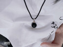 QMXD黑曜石項(xiàng)鏈男生轉(zhuǎn)運(yùn)珠吊墜2025本命年龍年護(hù)身符編織繩送男友禮物 黑繩【蝴蝶結(jié)禮盒】 曬單實(shí)拍圖