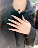 兩世歡純S925銀星河情侶對戒男女款戒指開口可調節(jié)求婚結婚情人節(jié)禮物 925銀星河戒指【男款】 曬單實拍圖